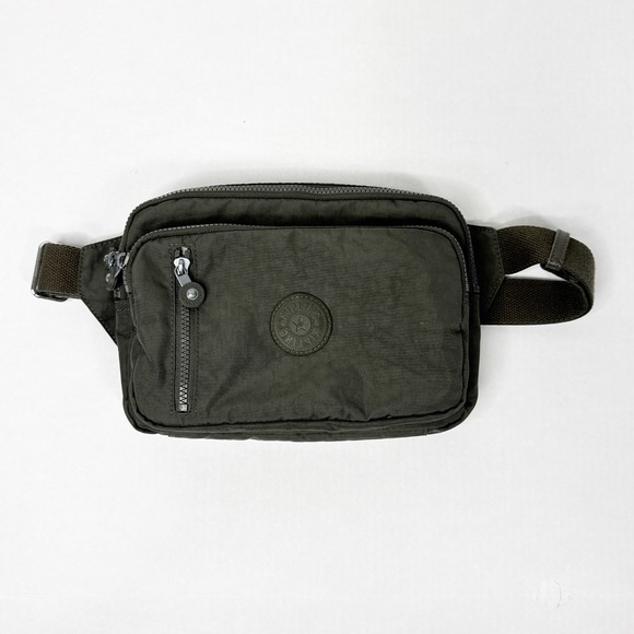 Kipling Belt Bag Crossbody Waist Pack Travel Bag Olive Green - Picture 1 of 6
